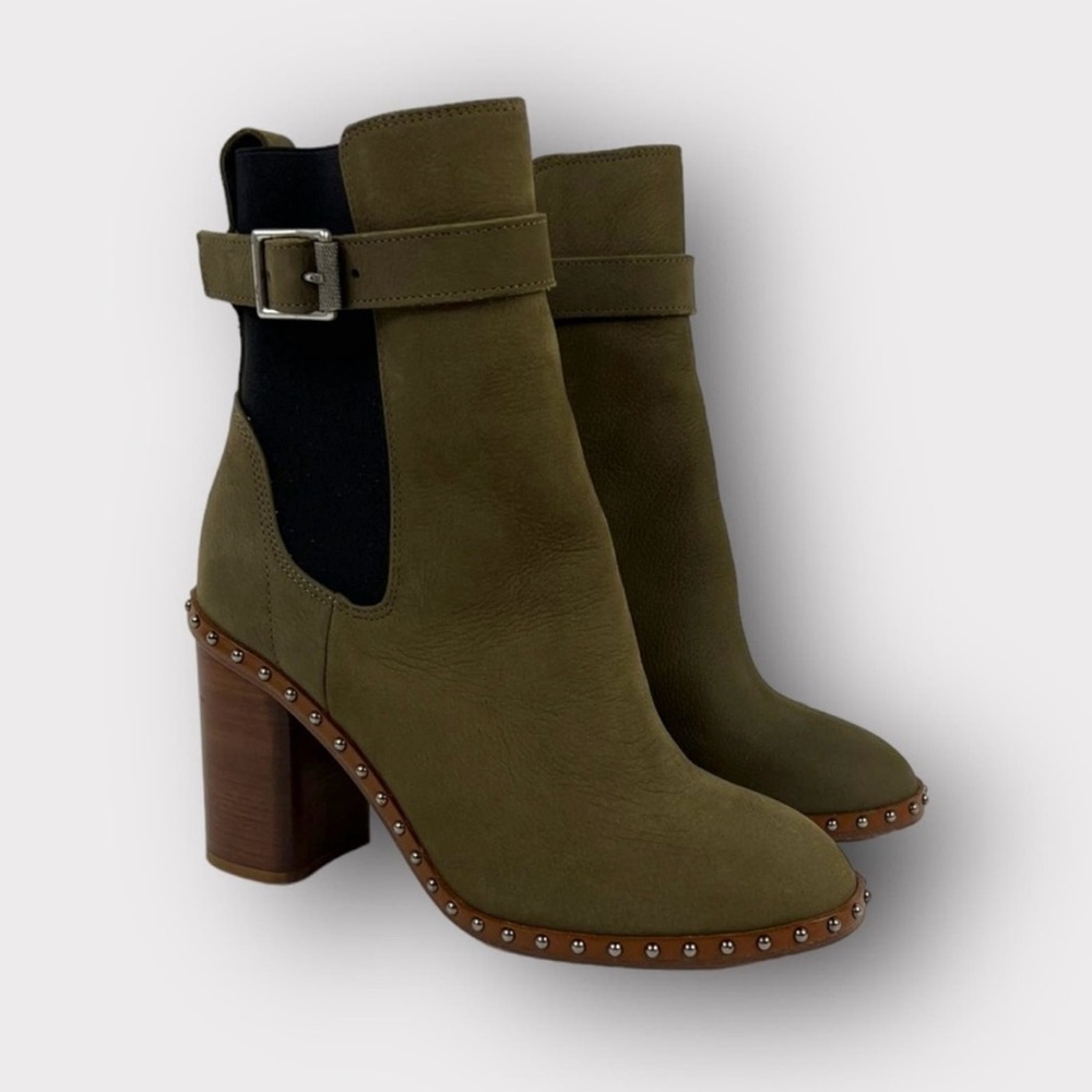 Rag & Bone Romi Studded Block-Heel Boots Size 35/5